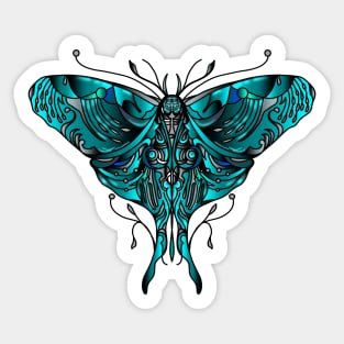 Blue Natura butterfly Sticker